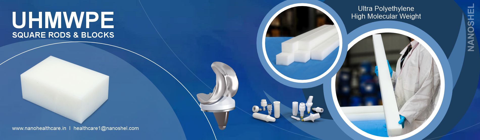 UHMWPE Square Rods & Blocks